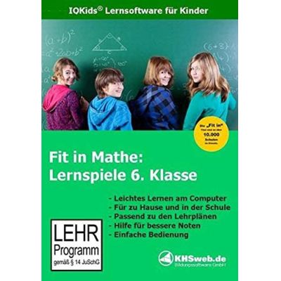 Fit in Mathe: Lernspiele 6. Klasse | 189651jak / EAN:9783929548891