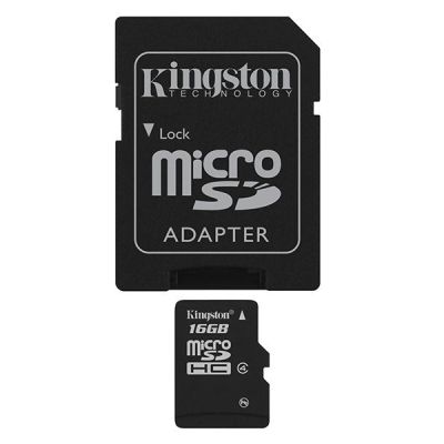 FLASH SDHC Micro Card 16GB KINGSTON Class 4 rt | 1031071dre / EAN:0740617173741