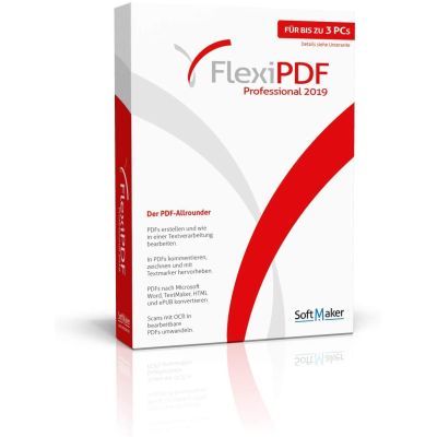FlexiPDF Home & Professional 2019 (3 Geräte I 1 Gerät bei kommerzieller Nutzung) | 586249jak / EAN:4016957102656