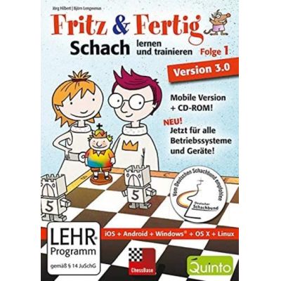 Fritz & Fertig! 1 - Schach lernen und trainieren Version 3.0 (Mobile Version + CD-ROM für iPad, Windows, A | 435098jak / EAN:9783866814295