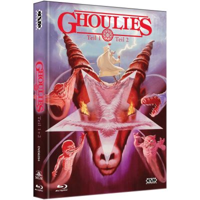 Ghoulies Teil 1 + 2 - Uncut/Double Feature - Mediabook - Limited 444 Edition (2 Blu-rays + 2 DVDs) | 526188jak / EAN:9007150062941