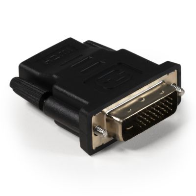 HDMI-Adapter HOLLYWOOD, HDMI Kupplung auf DVI Stecker, vergoldete Kontakte | 1952019ett / EAN:4250967331945