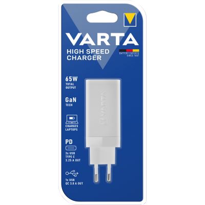 High Speed Ladeadapter VARTA, weiß, 2x USB-A, 2x USB-C | 1300594ett / EAN:4008496055609
