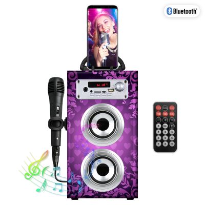Karaoke- Set, inkl. Mikrofon, Bluetooth, Micro-USB, AUX, FM Radio, Fernbedienung | 1453179ett / EAN:8717278862194