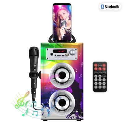 Karaoke- Set, inkl. Mikrofon, Bluetooth, Micro-USB, AUX, FM Radio, Fernbedienung | 1453178ett / EAN:8717278861104