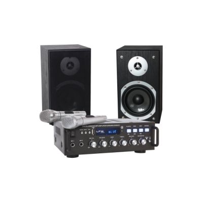 Karaoke-Set LTC "STAR4-MKII" USB/SD, Bluetooth, inkl. zwei Mikrofone und Boxen | 1800048ett / EAN:5420047121493