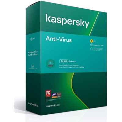 Kaspersky Anti-Virus (1 Gerät I 1 Jahr) (Code in a Box) | 575400jak / EAN:5060527449916