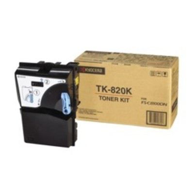 Kyocera Toner / TK-820K / schwarz / 15.000 Seiten / bei 5% Tonerdeckung / FS-C8100DN | 95013102dre