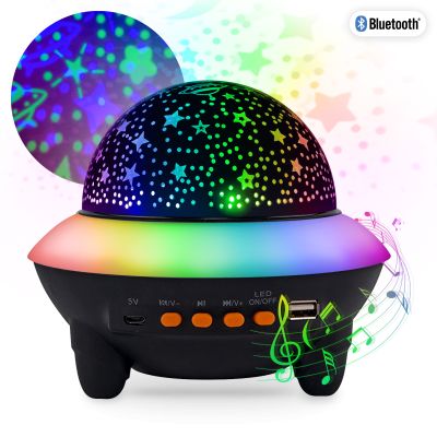 Lautsprecher mit Projektor "UFO", Bluetooth, Fernbedienung, inkl. Kabel | 1453191ett / EAN:8717278863603