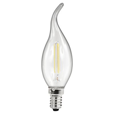 LED Filament Kerzenlampe Windstoß McShine, E14, 4W, 490lm, warmweiß, klar | 1451359ett / EAN:4250967307384