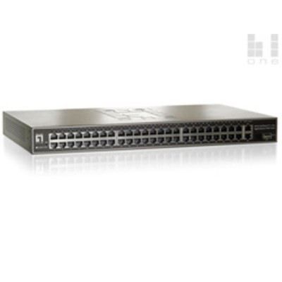 LEVEL ONE GSW-5150 Fast Ethernet Switch 48 Port + 2 Port GBE + 1 Port SFP | 95030629dre / EAN:4005922210014