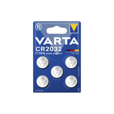 Lithium-Knopfzelle VARTA "Electronics" CR2032, 3V, 5er-Pack | 1300604ett / EAN:4008496850853