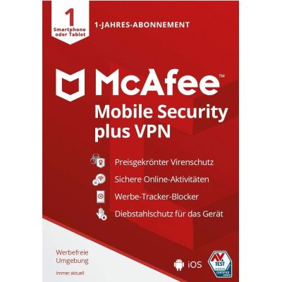 McAfee Mobile Security Plus (Android & IOS) (CIAB) | 602029jak / EAN:0731944721606