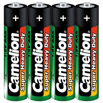 Micro-Batterie CAMELION Super Heavy Duty, 1,5 V, Typ AAA/R03, 4er-Pack | 1300215ett / EAN:4260033156471