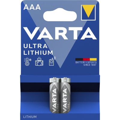 Micro-Batterie VARTA "Professional", Lithium, Typ AAA/6103, 2er-Blister | 1300005ett / EAN:4008496680399