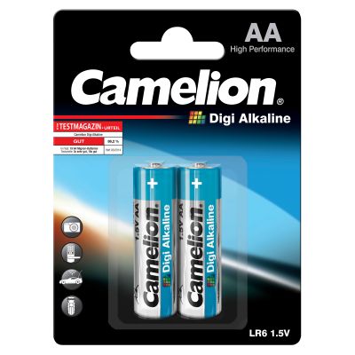 Mignon-Batterie CAMELION "Digi Alkaline" 1,5 V, Typ AA/LR6, 2er Blister | 1300236ett / EAN:4260033154538