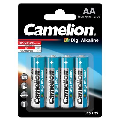 Mignon-Batterie CAMELION "Digi Alkaline" 1,5 V, Typ AA/LR6, 4er-Blister | 1300238ett / EAN:4260033154521