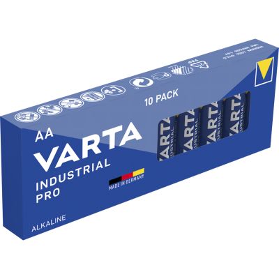 Mignon-Batterie VARTA "Industrial Pro" Alkaline, Typ AA, LR06, 1,5V, 10-Pack | 1300576ett / EAN:4008496882076