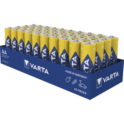 Mignon-Batterie VARTA "Industrial Pro" Alkaline, Typ AA, LR06, 1,5V, 40-Pack | 1300577ett / EAN:4008496356560