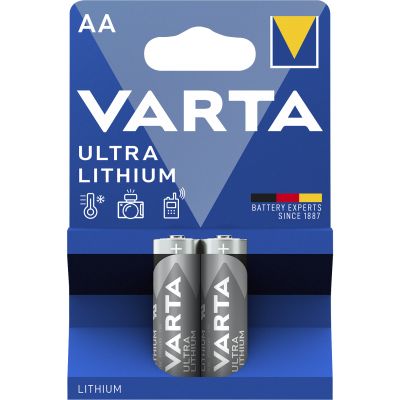 Mignon-Batterie VARTA "Professional", Lithium, Typ AA/FR06, 2er-Blister | 1300007ett / EAN:4008496680474