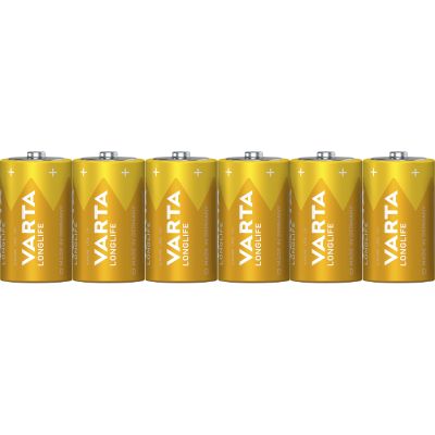 Mono-Batterie VARTA "Longlife", Alkaline, Typ D, LR20, 1,5V, 6er Pack | 1300565ett / EAN:4008496572717