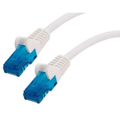 Netzwerk-Kabel CAT-6 Patchkabel 0,5m, weiß, für 10 GBit Netzwerke, U/UTP | 1310052ett / EAN:4040849598234
