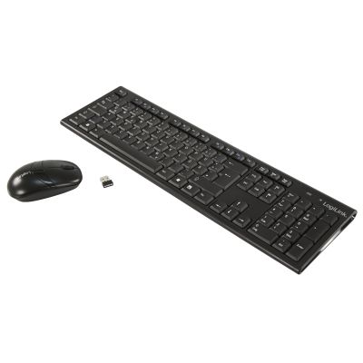 PC-Desktop-Set LogiLink, USB Maus und Tastatur mit Autolink-Funktion, schwarz | 1647897ett / EAN:4052792003543