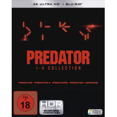 Predator 1-4 - Box (4K Ultra HD) (4 BR4K) (+ 4 BRs) | 555353jak / EAN:4010232077493