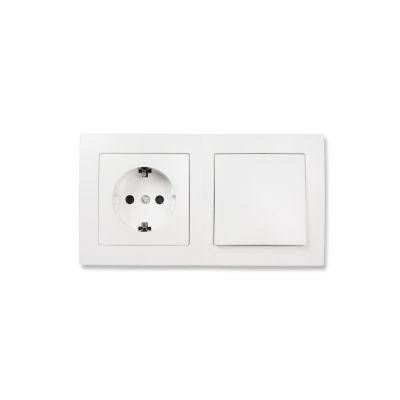 Schalter und Steckdosen Set McPower Flair "Tür 2-fach", weiß, 3-teilig | 1534874ett / EAN:4250967319257