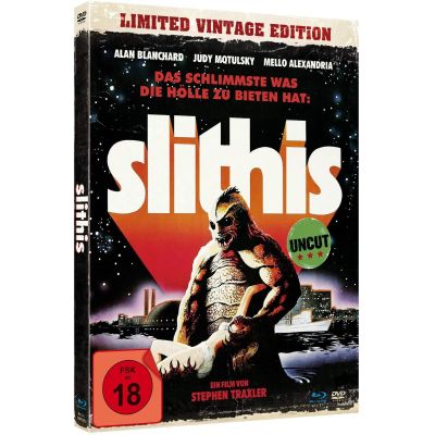 Slithis - Uncut Vintage Edition (+ DVD) - Mediabook, limitiert auf 1.500 Stück, inkl. Booklet, HD neu abgetast | 545651jak / EAN:4059473002413