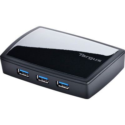 TARGUS USB 3.0 7-Port Combo Hub Black 3x USB 3.0 4x USB 2.0 | 95284506dre / EAN:5051794006391