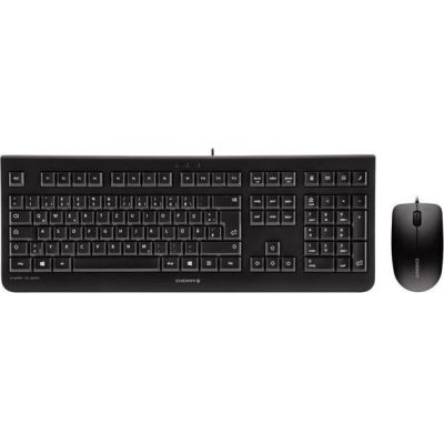 Tastatur Cherry KC 2000 schwarz, USB + Mouse 1200dpi black (DE) (JD-0800DE-2) | 220882dre / EAN:4025112083310