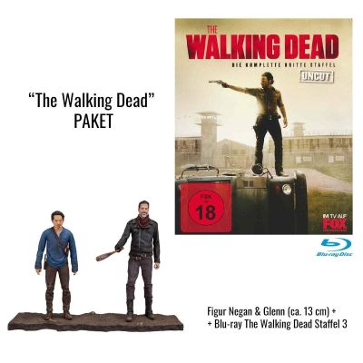 The Walking Dead - Die komplette dritte Staffel (Uncut - 5 BRs) + Actionfiguren Negan & Glenn (ca. 13cm) | 601043jak / EAN:0764137103453