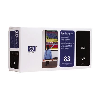 Tinte HP Nr. 83 C4960A Druckkopf+Reiniger schwarz UV DesignJet 5000/5500 | 2150173dre / EAN:2150173