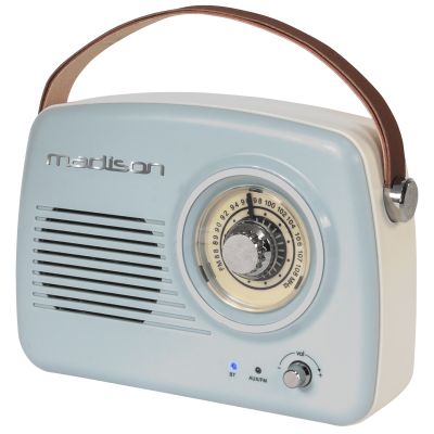 tragbares Nostalgie Radio MADISON "FREESOUND-VR30" Bluetooth, FM-Radio, Akku | 1800042ett / EAN:5420047135506
