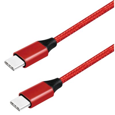USB 3.2 Kabel, USB-C Stecker auf USB-C Stecker, 0,3m, rot | 1310047ett / EAN:4052792052824