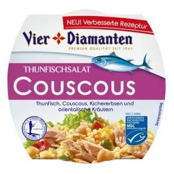 4 Diamanten Thunfischsalat Couscous 160g | 27000514