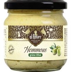 Al Amier Hommous mit grünen Oliven 180g | 26000208