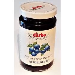 Darbo zuckerreduzierter Fruchtaufstrich Heidelbeere 250g | 26000277 / EAN:900143204825