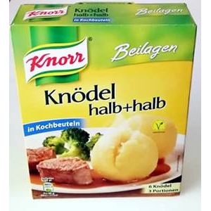 Knorr Knödel halb+halb in Kochbeuteln 200g | 25001830 / EAN:9000275534119