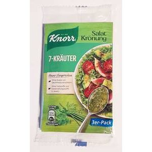 Knorr Salat Krönung - 7 Kräuter 3 x 8g | 4100 / EAN:9000275716911