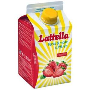 Lattella Molkedrink Erdbeer 500 ml | 20000003