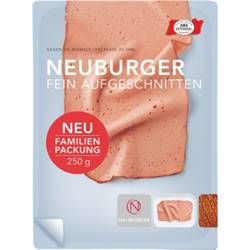 Neuburger Leberkäse - fein aufgeschnitten 225g | 6077 / EAN:9002679004809