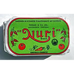 Nuri Brand Sardinen in scharfer Tomatensauce 125g | 25000690 / EAN:5601268100065