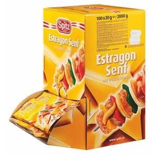 Spitz Estragon Senf Portionen 100 x 20 g (2 kg) | 25001315
