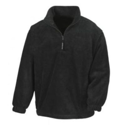 1/4 Zip Fleece Top Black XS | 11490439drops
