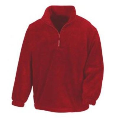 1/4 Zip Fleece Top Red XL | 11490465drops