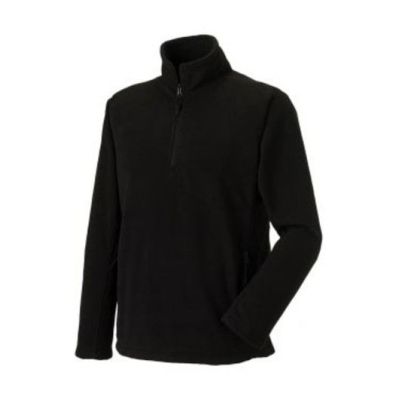 1/4 Zip Outdoor Fleece Black 2XL | 11490119drops
