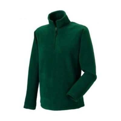 1/4 Zip Outdoor Fleece Bottle Green XS | 11490150drops