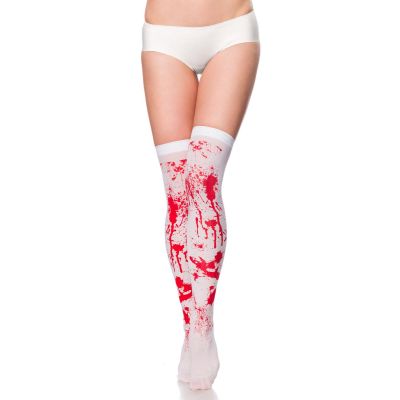 Blut-Stockings weiß/rot Größe XS-M | 14374atixo